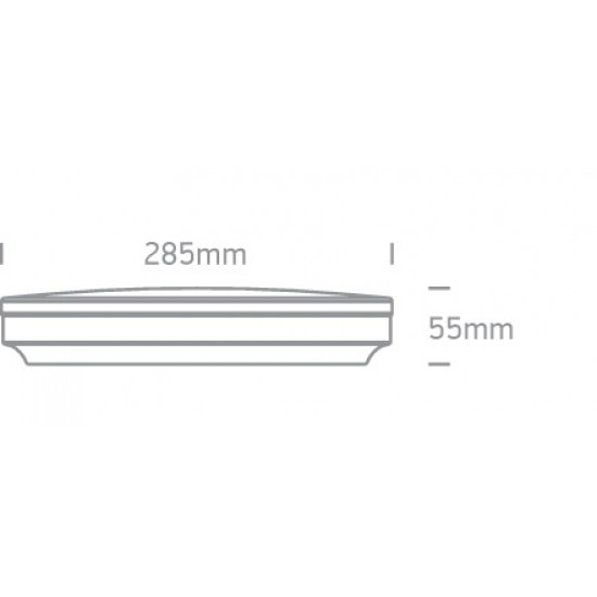 ONE LIGHT Deckenlampe slim PLAFO 20W, LED, IP20, 62022A/W/W