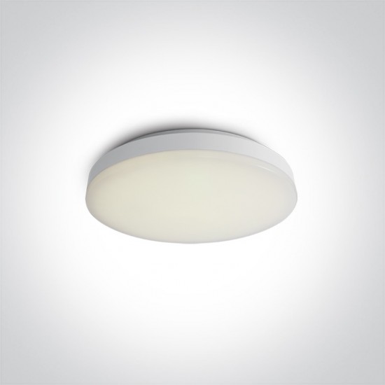 ONE LIGHT griestu GAISMEKLIS slim PLAFO 20W, LED, IP20, 62022A/W/W