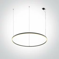 ONE LIGHT PENDANT LAMP CIRCLE 100W, LED, IP20, 62156D/B/W