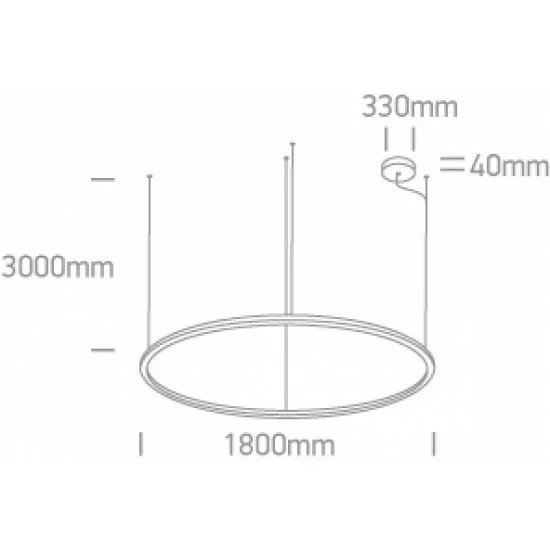 ONE LIGHT PENDANT LAMP CIRCLE 100W, LED, IP20, 62156D/B/W ONE LIGHT PENDANT LAMP CIRCLE 100W, LED, IP20, 62156D/B/W