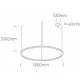 ONE LIGHT PENDANT LAMP CIRCLE 100W, LED, IP20, 62156D/B/W ONE LIGHT PENDANT LAMP CIRCLE 100W, LED, IP20, 62156D/B/W