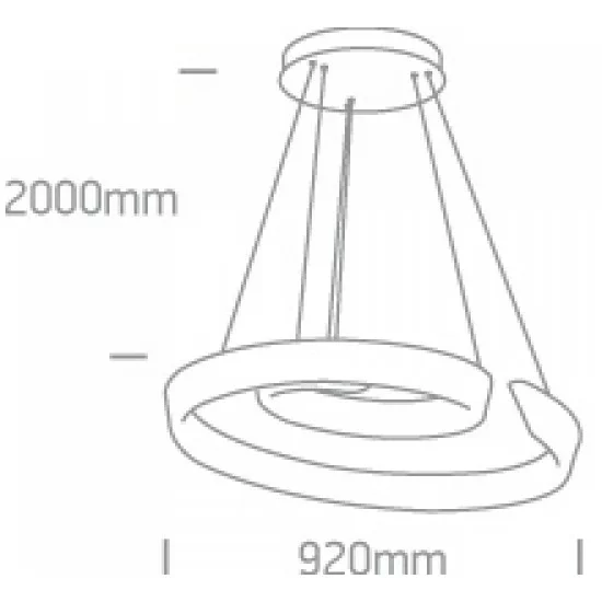 ONE LIGHT PIEKARAMAIS GAISMEKLIS CLOUD 60W, LED, IP20, 63112/W