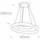 ONE LIGHT PIEKARAMAIS GAISMEKLIS CLOUD 60W, LED, IP20, 63112/W