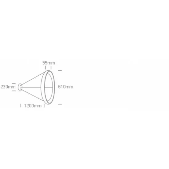 ONE LIGHT ПОДВЕСНОЙ СВЕТИЛЬНИК RINGS 50W, LED, IP20, 62144NB/W/W
