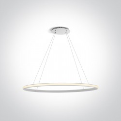ONE LIGHT PENDANT LAMP CIRCLE 100W, LED, IP20, 62156D/B/W