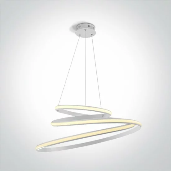 ONE LIGHT ПОДВЕСНОЙ СВЕТИЛЬНИК RINGS 50W, LED, IP20, 63046B/W