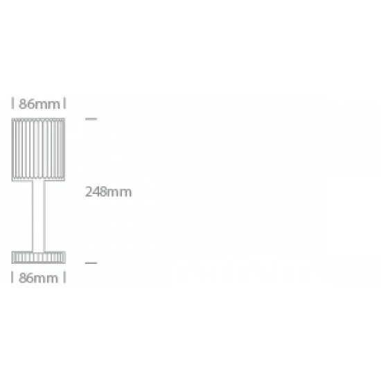 ONE LIGHT outdoor table lamp Crystal LED, 1.2W, 3000K, 60lm, 61098/W