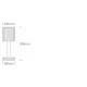 ONE LIGHT outdoor table lamp Crystal LED, 1.2W, 3000K, 60lm, 61098/W