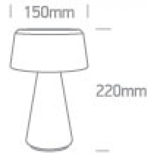 ONE LIGHT outdoor table lamp LED, 3W, 3000K, 120lm, 61088/W