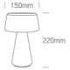 ONE LIGHT уличная настольная лампа LED, 3W, 3000K, 120lm, 61088/W ONE LIGHT уличная настольная лампа LED, 3W, 3000K, 120lm, 61088/W