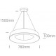 ONE LIGHT PENDELLEUCHTE RINGS 80W, LED, IP20, 62180NB/W/W