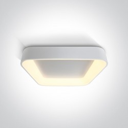 ONE LIGHT ceiling LAMP Decorative Plafo SQUARE 50W, LED, IP20, 62142NA/W/W