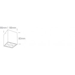 ONE LIGHT ceiling light The Dark Light 10W, LED, IP20, 12110HB/W/W