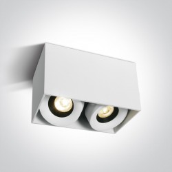 ONE LIGHT потолочный светильник Adjustable COB 2x8W, LED, IP20, 12208XA/W/W