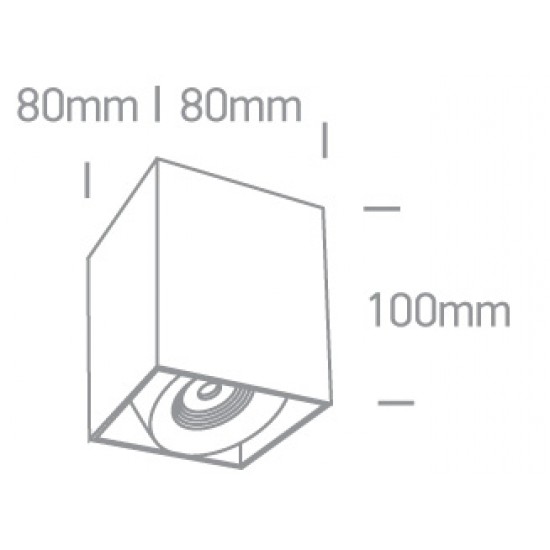 ONE LIGHT griestu gaismeklis Adjustable COB 8W, LED, IP20, 12108XA/W/W