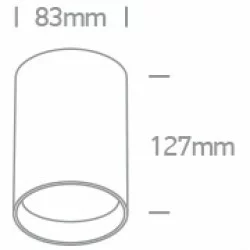 ONE LIGHT ceiling light COB 15W, LED, IP65, 67516A/W/W