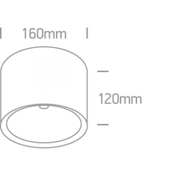 ONE LIGHT griestu gaismeklis COB 25W, LED, IP54, 67380A/W/W