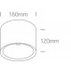 ONE LIGHT потолочный светильник COB 25W, LED, IP54, 67380A/W/W