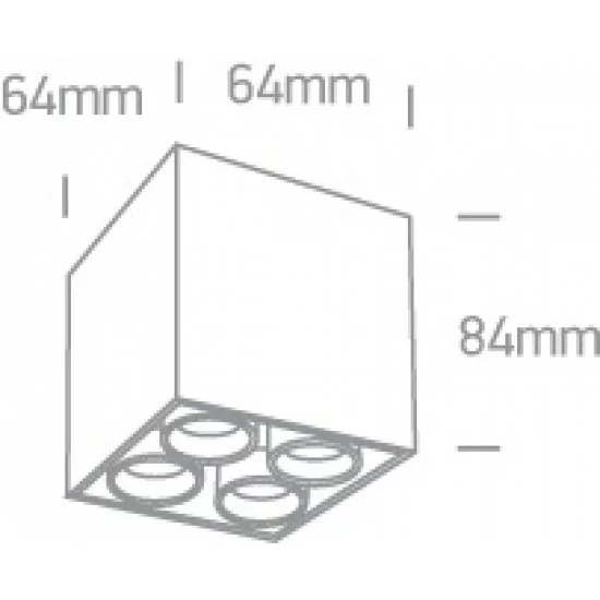 ONE LIGHT ceiling light Dark Light 10W, LED, IP20, 12406C/W/W ONE LIGHT ceiling light Dark Light 10W, LED, IP20, 12406C/W/W