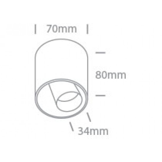 ONE LIGHT Deckenleuchte Decorative 8W, LED, IP20, 12108T/W/W