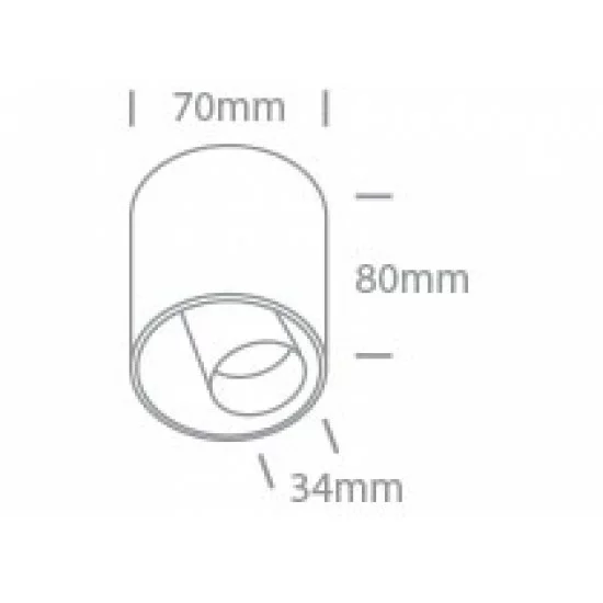 ONE LIGHT ceiling light Decorative 8W, LED, IP20, 12108T/W/W ONE LIGHT ceiling light Decorative 8W, LED, IP20, 12108T/W/W
