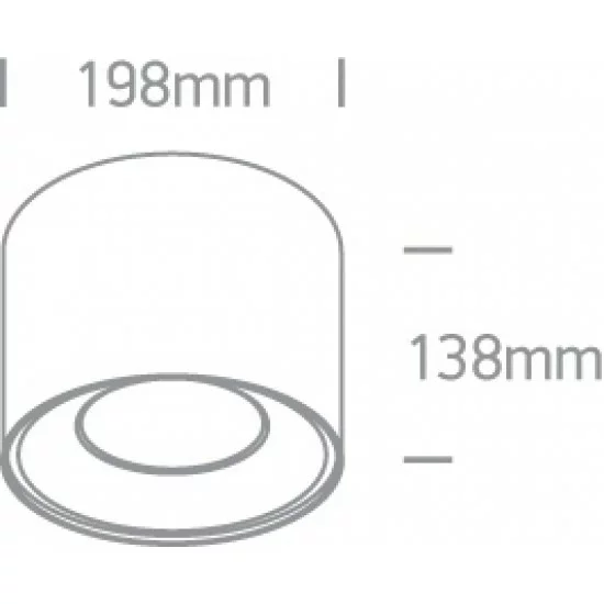 ONE LIGHT ceiling light The COB 30W, LED, IP20, 12130LA/W/W ONE LIGHT ceiling light The COB 30W, LED, IP20, 12130LA/W/W