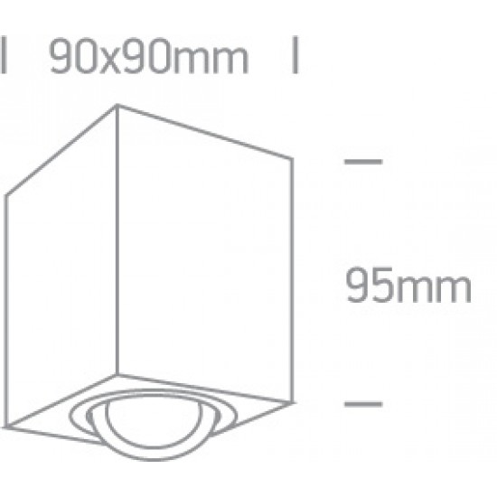 ONE LIGHT griestu gaismeklis The COB 6W, LED, IP20, 12106CA/W/W