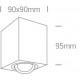 ONE LIGHT Deckenleuchte The COB 6W, LED, IP20, 12106CA/W/W