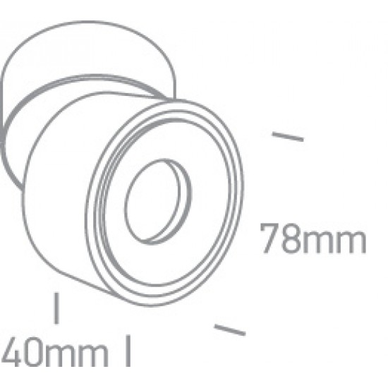 ONE LIGHT Deckenlampe The COB 8W, LED, IP20, 12108LA/W/W