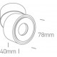 ONE LIGHT потолочный светильник The COB 8W, LED, IP20, 12108LA/W/W