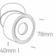ONE LIGHT Deckenlampe The COB 8W, LED, IP20, 12108LA/W/W ONE LIGHT Deckenlampe The COB 8W, LED, IP20, 12108LA/W/W