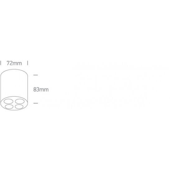 ONE LIGHT потолочный светильник The Dark Light 10W, LED, IP20, 12110H/W/W