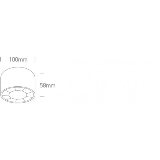 ONE LIGHT Deckenleuchte The Dark Light 12W, LED, IP20, 12112X/W/W