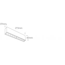 ONE LIGHT ceiling light The Dark Light 24W, LED, IP20, 12124H/W/W