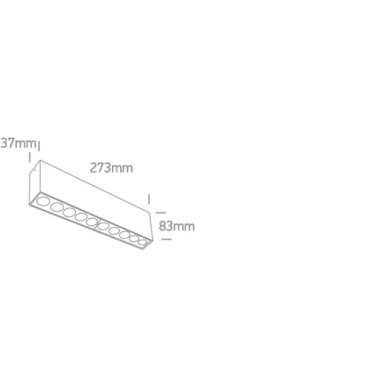 ONE LIGHT ceiling light The Dark Light 24W, LED, IP20, 12124H/W/W