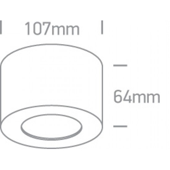 ONE LIGHT потолочный светильник The Hidden Light 8W, LED, IP20, 12108FD/W/W