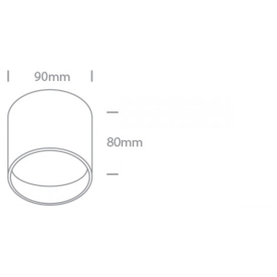 ONE LIGHT ceiling light The PRO Cylinders 15W, LED, IP20, 12115F/W/W