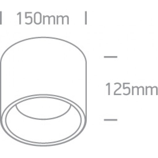 ONE LIGHT ceiling light The SMD 15W, LED, IP20, 12115LD/W/W