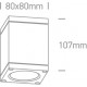 ONE LIGHT потолочный светильник 6W, LED, IP54, 67138D/W/W