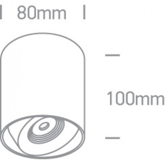 ONE LIGHT griestu gaismeklis The SMD 15W, LED, IP40, 12115L/W/W