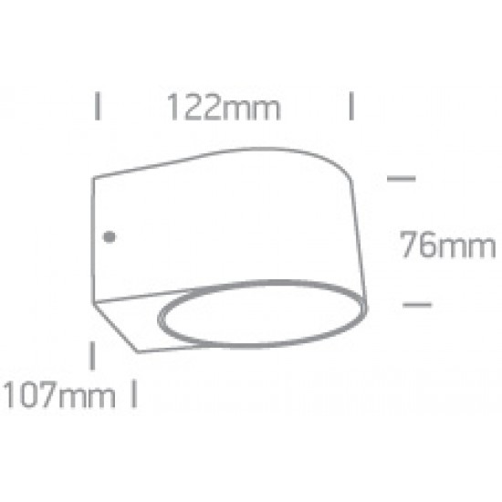 ONE LIGHT āra sienas gaismeklis LED, 2x6W, 3000K, 960lm, IP65, 67480B/AN/W