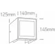 ONE LIGHT Außen-Wandleuchte Beams LED, 11W, 3000K, 700lm, IP54, 67440A/AN/W ONE LIGHT Außen-Wandleuchte Beams LED, 11W, 3000K, 700lm, IP54, 67440A/AN/W