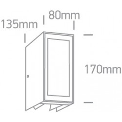 ONE LIGHT outdoor wall light Beams LED, 9W, 3000K, 600lm, IP54, 67440/W/W