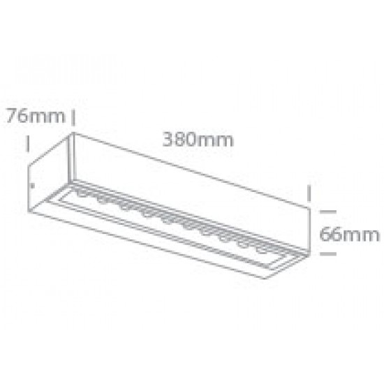 ONE LIGHT Außen-Wandleuchte Double Sided LED, 2x10W, 3000K, 1200lm, IP65, 67526B2/W/W