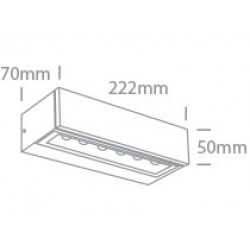 ONE LIGHT outdoor wall light Double Sided LED, 2x6W, 3000K, 720lm, IP65, 67526B1/W/W