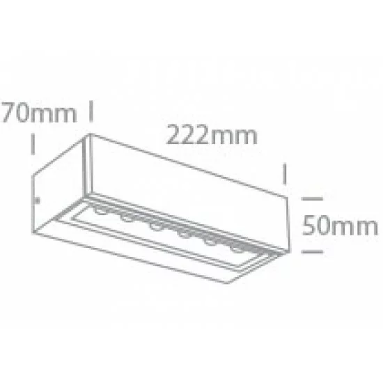 ONE LIGHT āra sienas gaismeklis Double Sided LED, 2x6W, 3000K, 720lm, IP65, 67526B1/W/W ONE LIGHT āra sienas gaismeklis Double Sided LED, 2x6W, 3000K, 720lm, IP65, 67526B1/W/W