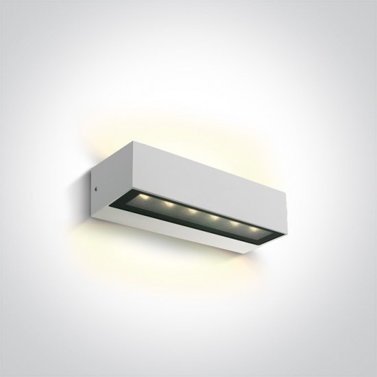 ONE LIGHT уличный настенный светильник Double Sided LED, 2x6W, 3000K, 720lm, IP65, 67526B1/W/W