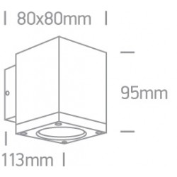 ONE LIGHT outdoor wall light Down Beam LED, 6W, 3000K, 440lm, IP54, 67138F/AN/W