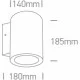 ONE LIGHT Außen-Wandleuchte High Power LED, 20W, 3000K, 1400lm, IP65, 67138EL/AN/W