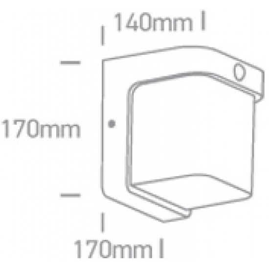 ONE LIGHT уличный настенный светильник LED, 12W, 3000K, 600lm, IP54, 67492/AN/W